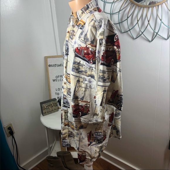 Arbor Bay Men’s Vacation Cruise Vintage Cars - 2X - Picture 8 of 16